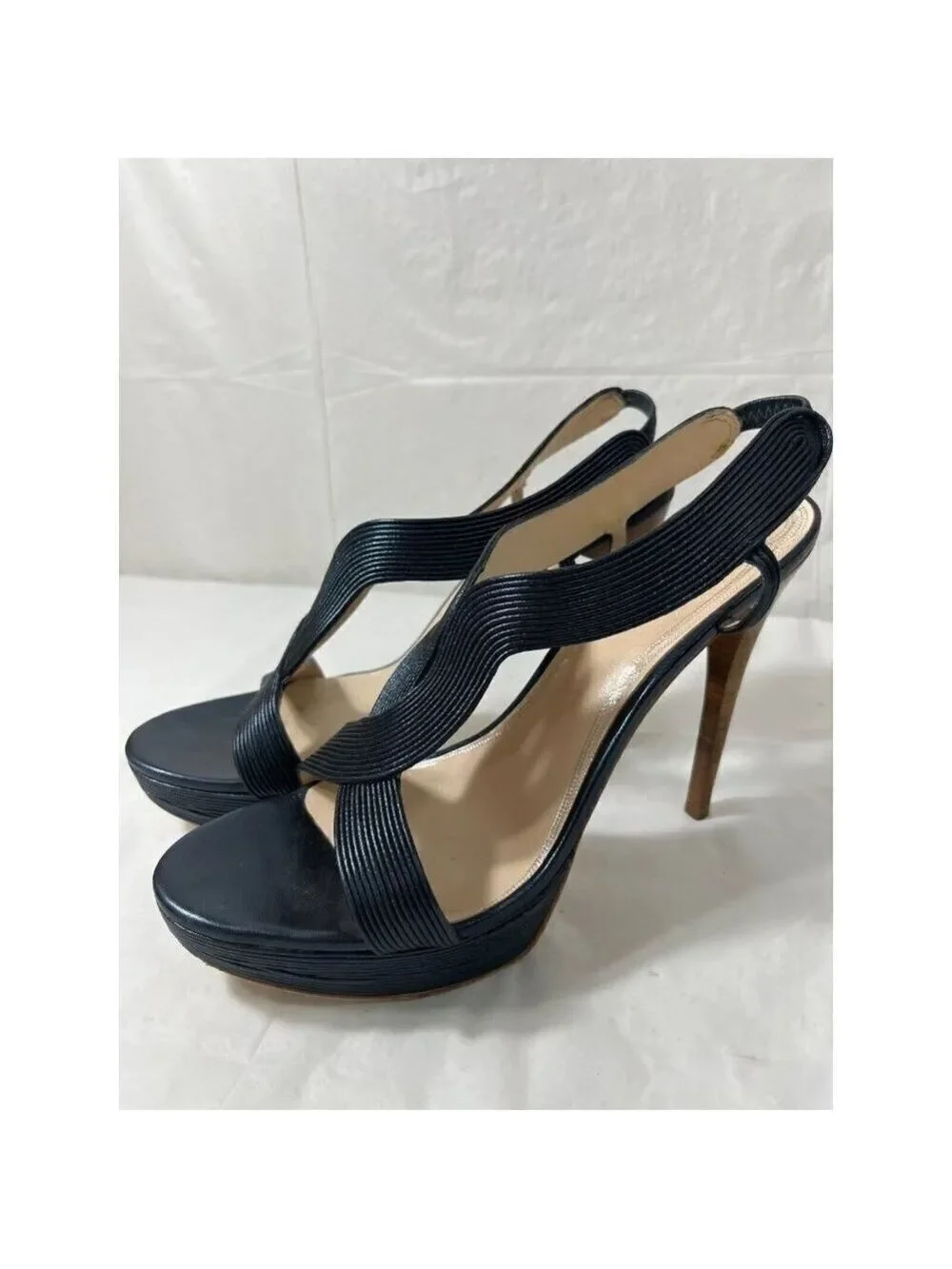 Elie Tahari Cleopatra Platform Sandals Heels size 9.5